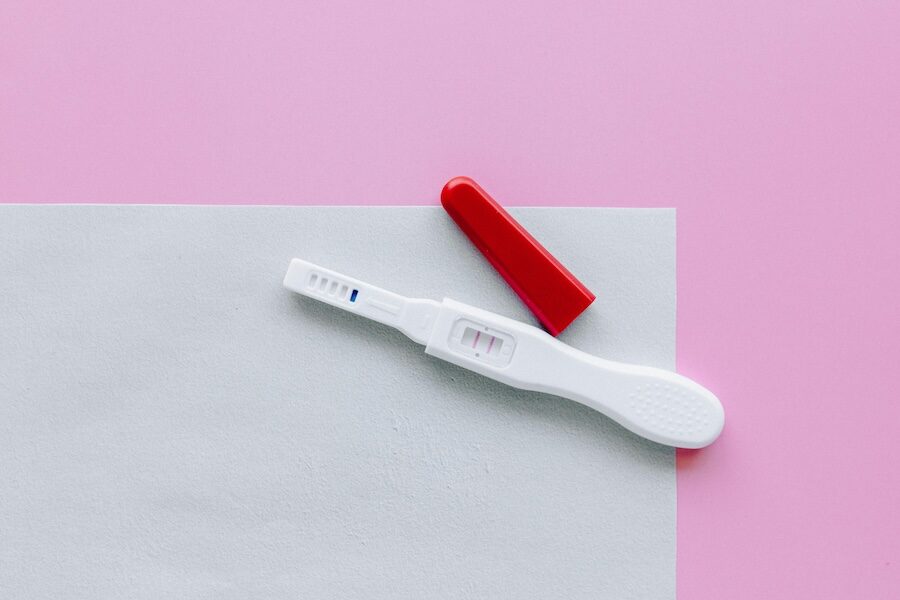 pregnancy test red positive