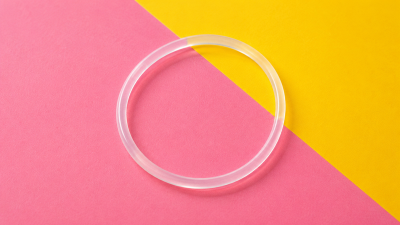 Clear flexible contraceptive vaginal ring
