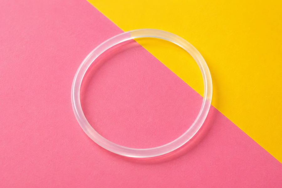 Clear flexible contraceptive vaginal ring